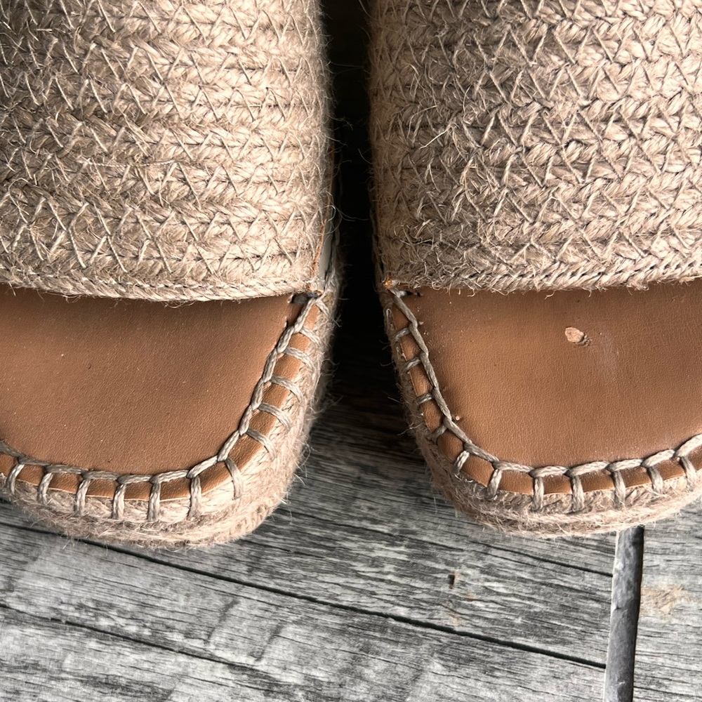 Nordstrom Rack Claire Jute Wedge Slide Sandals SZ 7.5 - Picture 5 of 6